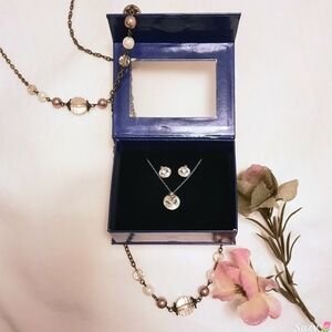 SWAROVSKI Crystal Jewelry Set, Pendant & Earrings, Brand New